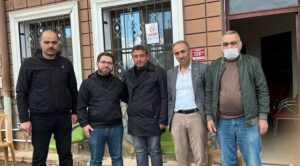 İlçe Başkanı Dereli, Hassa’da AK Parti İlçe Başkanı Sarıyı’yı ziyaret etti