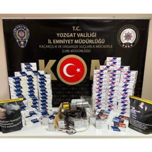 Yozgat’ta Kaçakçılık Operasyonu, Makaron ve Tütün Ele Geçirildi