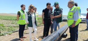 DSİ 12. Bölge Müdürü Şahin, Yerköy İnandık Barajı Sulaması’ndaki Çalışmaları İnceledi
