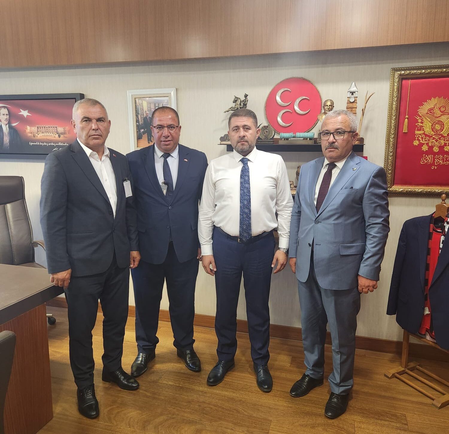 MHP heyeti, Yozgat Milletvekili İbrahim Ethem Sedef’i ziyaret etti