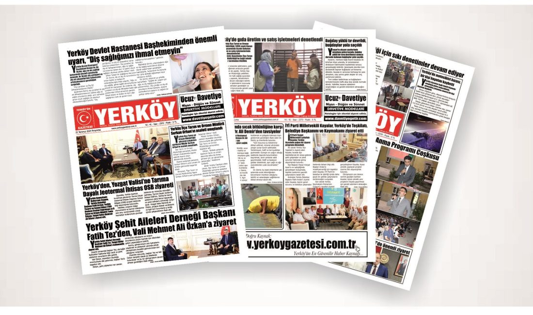 Yerköy Gazetesi web sitemiz yeni yüzüyle hizmetinizde