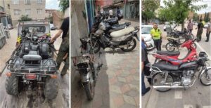 Yerköy’de tescilsiz ve plakasız motosikletlere el konuldu
