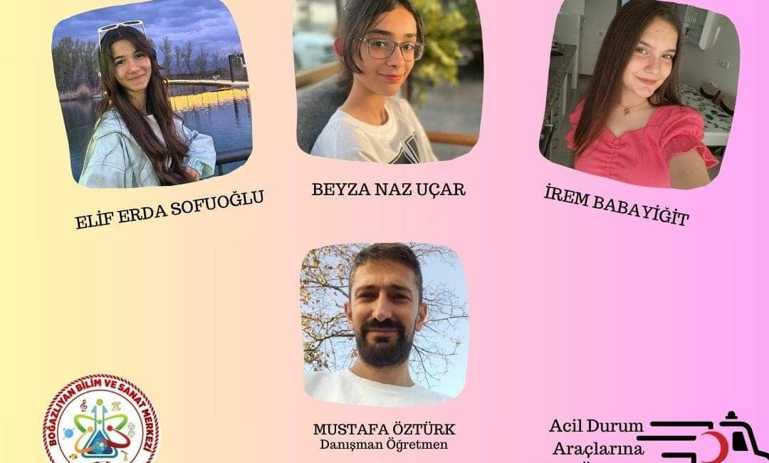 Elif Erda Sofuoğlu, Beyza Naz Uçar ve İrem Babayiğit TEKNOFEST