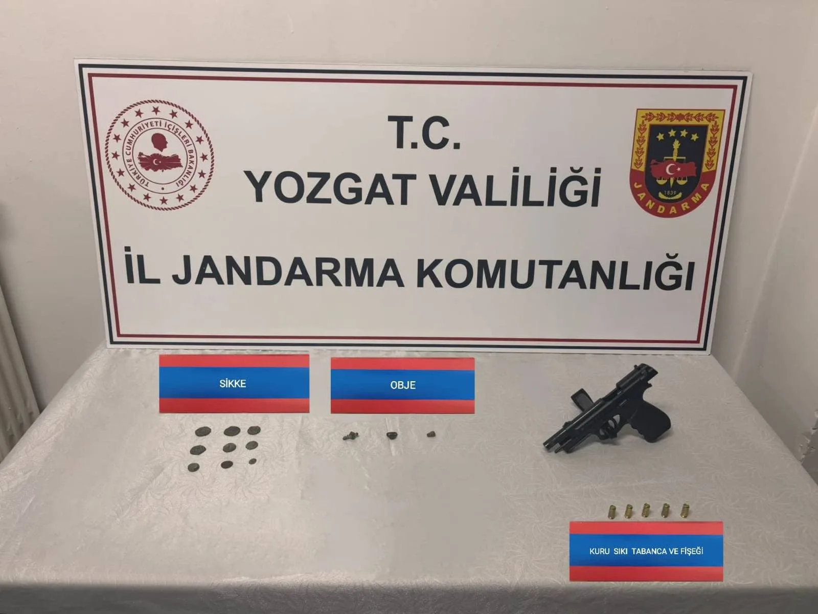 Saraykent'te gerçekleştirilen operasyonda, tarihi eser kaçakçılığına yönelik yapılan çalışmalar sonucu