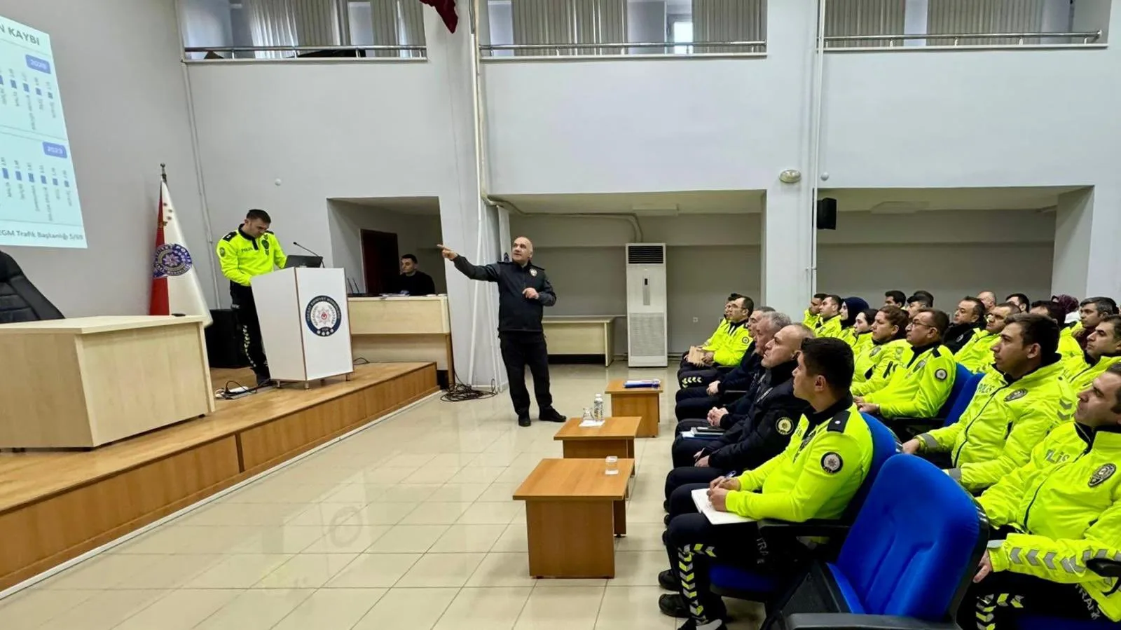 Yozgat İl Emniyet Müdürü Recep Tecimer’in başkanlığında düzenlenen "Trafik Güvenliği