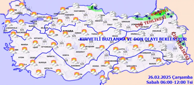 Yurt genelinde mevsim normallerinin altında seyredecek hava sıcaklıkları 3 ile