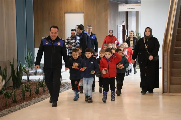 Bursa İnegöl’de Şükrünailipaşa Anaokulu öğrencileri, okul öncesi eğitimin bir parçası