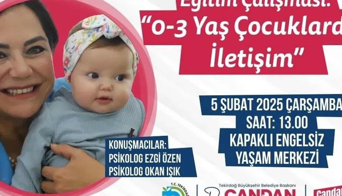 Tekirdağ Büyükşehir Belediyesi, 0-3 yaş arası çocukların gelişimini desteklemek amacıyla