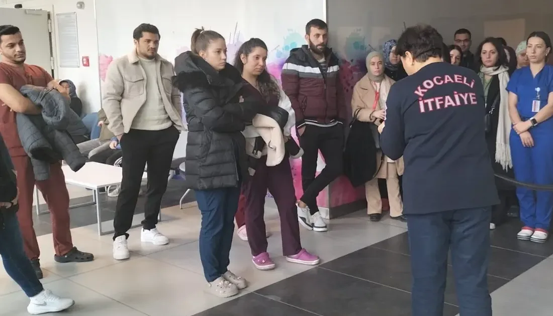 Kocaeli Büyükşehir Belediyesi İtfaiye ekipleri, Kocaeli Şehir Hastanesi personeline yönelik