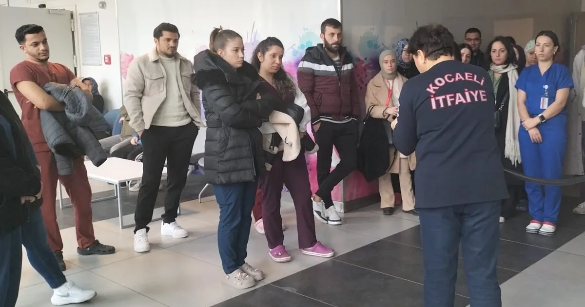 Kocaeli Büyükşehir Belediyesi İtfaiye ekipleri, Kocaeli Şehir Hastanesi personeline yönelik