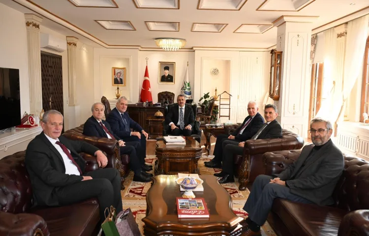 Balkanlardaki liderler Edirne Valisi Yunus Sezer’i ziyaret etti. Erdoğan DEMİR