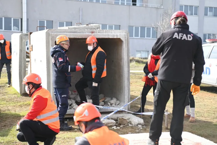 Edirne Keşan’da olası doğal afetlere hızlı müdahale edebilmek için kurulan