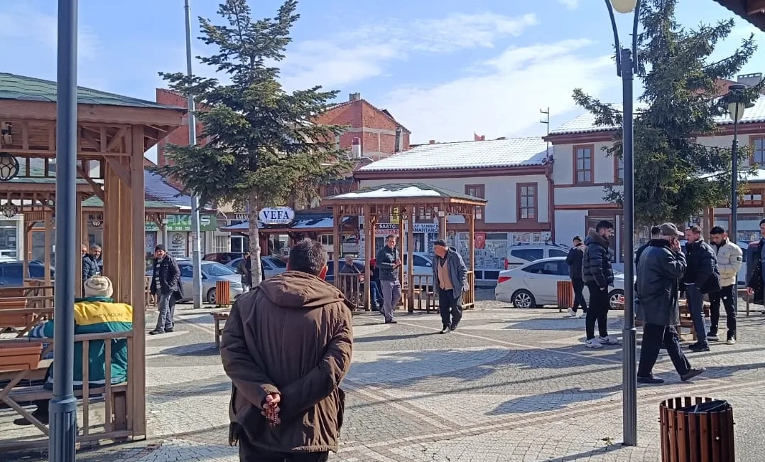 Bilecik’in Pazaryeri ilçesinde soğuk ve karlı günlerin ardından yüzünü gösteren