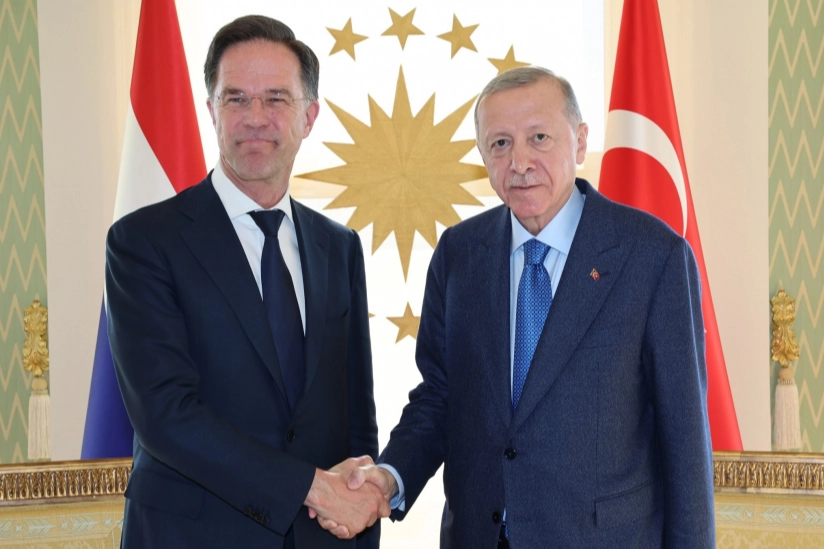 Cumhurbaşkanı Recep Tayyip Erdoğan, NATO Genel Sekreteri Mark Rutte ile