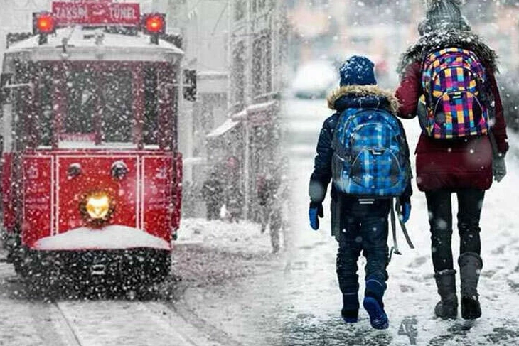 İstanbul’da yoğun kar yağışı nedeniyle yarın 20 Şubat (yarın) eğitim-öğretime