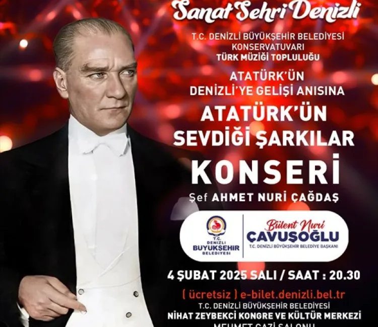 Denizli Büyükşehir Belediyesi, Gazi Mustafa Kemal Atatürk’ün 4 Şubat 1931’de