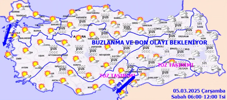 Meteoroloji’den yapılan hava tahmin raporuna göre, Türkiye genelinde yağış beklenmiyor.