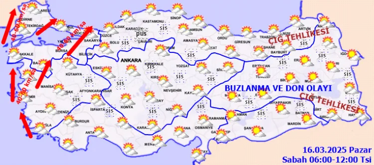 Haftanın son günü Meteoroloji Genel Müdürlüğü tarafından yapılan tahminlere göre,