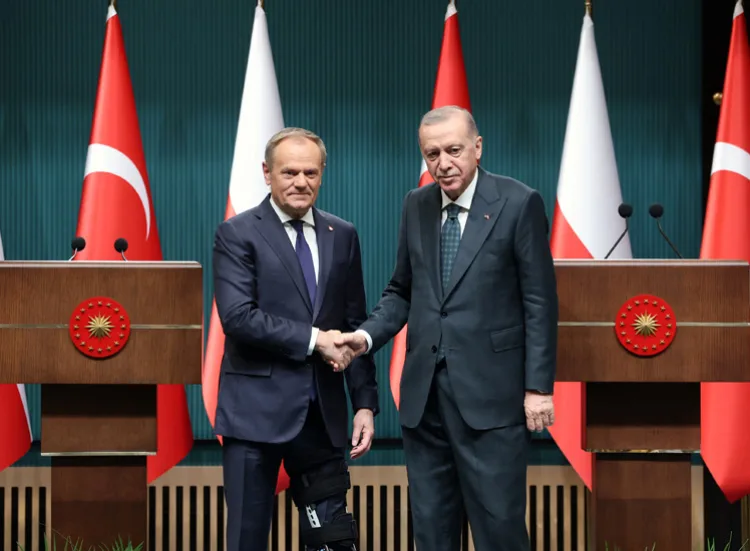 Cumhurbaşkanı Recep Tayyip Erdoğan ve Polonya Başbakanı Donald Tusk Cumhurbaşkanlığı