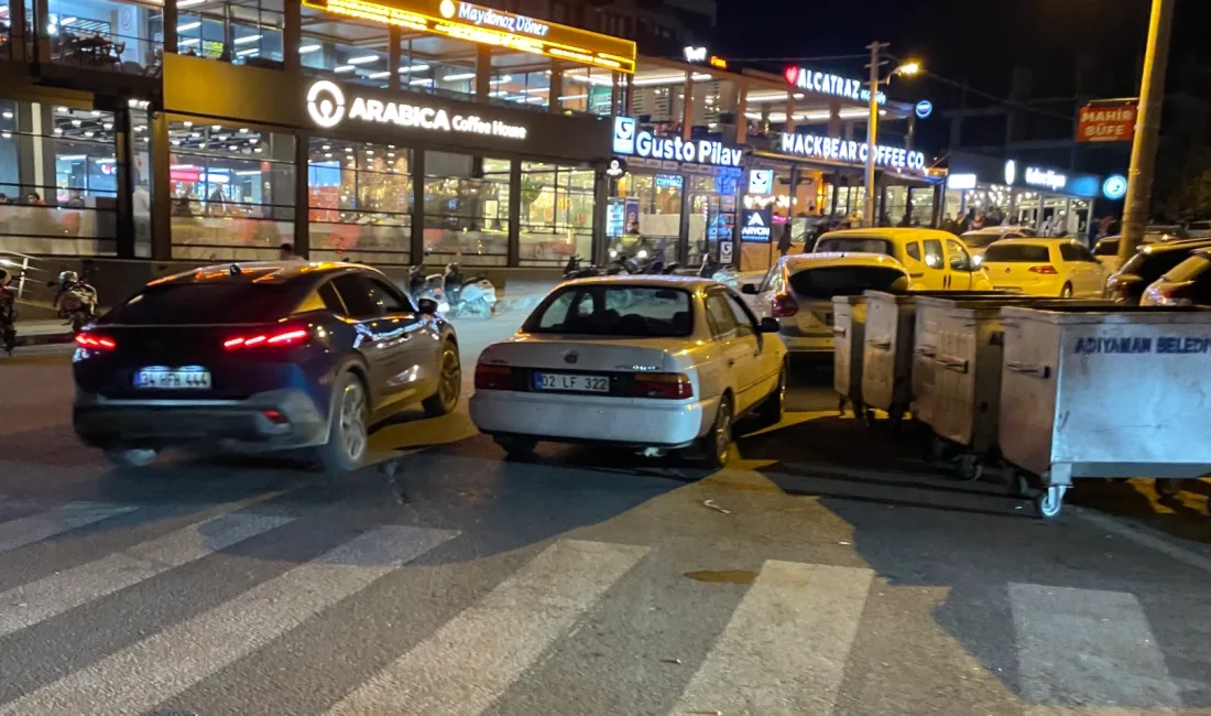 Adıyaman’da öğrenci yurdu önünde drift yapan bir sürücü trafik ekiplerince