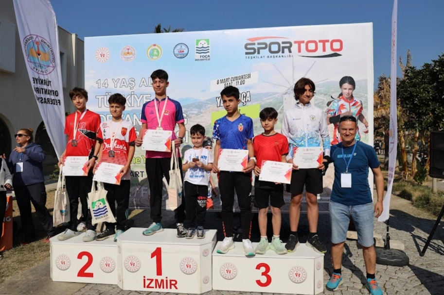 Türkiye U14 Oryantiring Yarışmalarının birinci kademesi Yeni Foça ve Foça’da