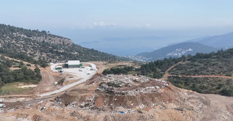 Muğla Büyükşehir Belediyesi, BodrumTorba Mahallesi’nde yapımına başladığı katı atık transfer