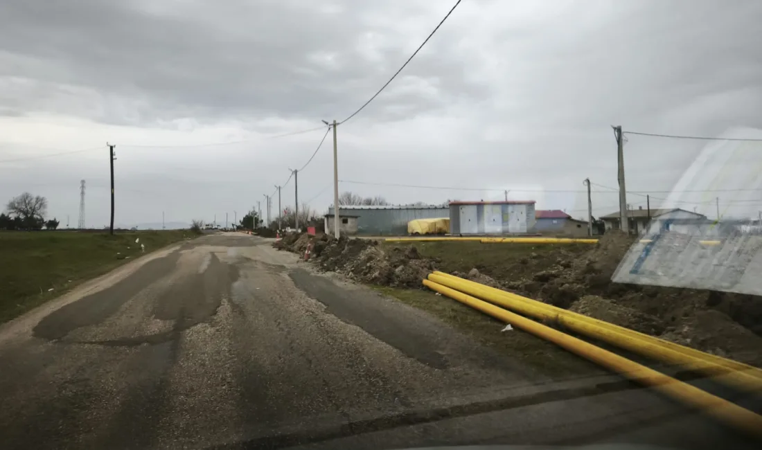 Edirne İpsala Organize Sanayi Bölgesi’nde altyapı çalışmaları kapsamında doğalgaz boru