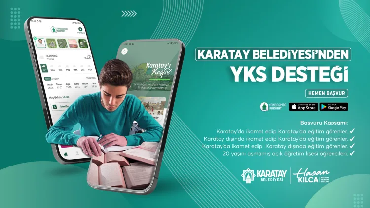 Konya Karatay Belediyesi, bu yıl da Yükseköğretim Kurumları Sınavı’na (YKS)